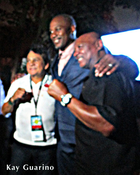 Boxing Champions Roberto Duran Lennox Lewis and Marvelous