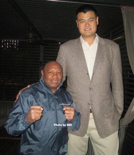 Marvelous withYao Ming Chinese former NBA basketball player