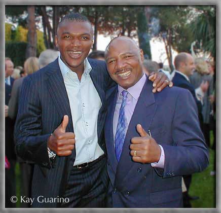 French soccer star Marcel Desailly with The Marvelous One.