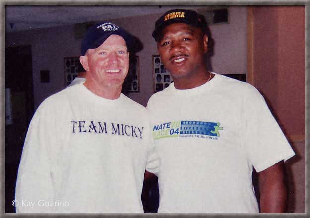 Junior welterweight boxer Irish Micky Ward and The Marvelous One.