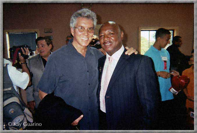 Marvelous with Michael Buffer, the boxing ring announcer and Grand Marshall at the IBHOF 2007