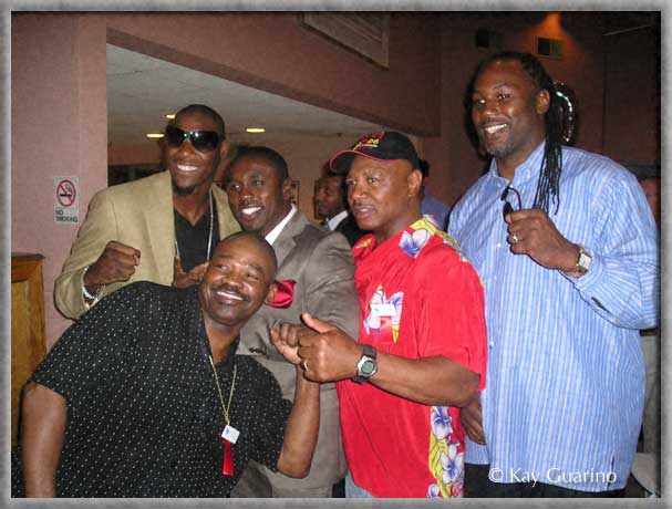 The Marvelous One at 2009 Boxing Hall of Fame weekend with boxing colleagues...