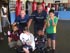 Marvelous and Mr.Gilmore with group of kids at the Gilmore Gym in South Africa. 