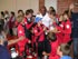 Marvelous Marvin Hagler visit the soccer young team in 
Milan Italy